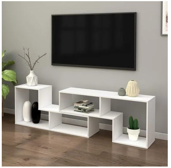 [EXCLUSIVE TV STANDS!!} Epandable & Convertible Elegant Modern Design for Stylish TV STAND, Fits Up to 55" TV.
