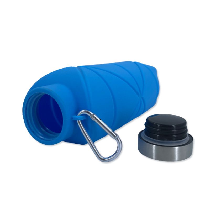 Outdoor Creative Food Grade Silicone Portable Water Bottle Sports Bottle Water Bottle Diamond Shaped Folding Cup
