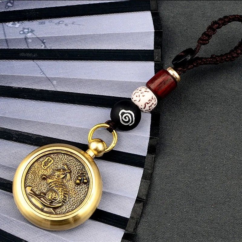 Good Luck Fengshui Metal Spinner Keychain Key Ring Chinese 12 Sign Zodiac Dog Dragon Horse Car Keyring Gifts