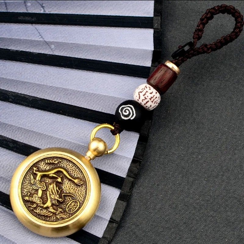 Good Luck Fengshui Metal Spinner Keychain Key Ring Chinese 12 Sign Zodiac Dog Dragon Horse Car Keyring Gifts