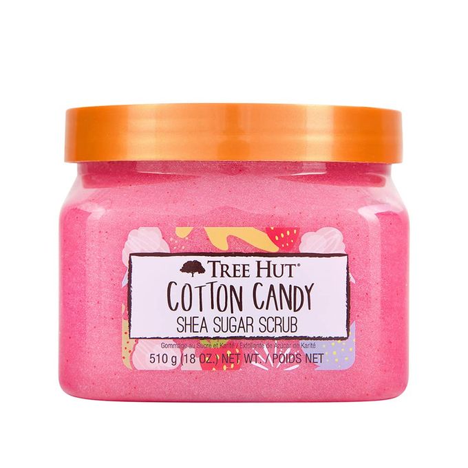 Tree Hut Cotton Candy Shea Sugar Exfoliating & Hydrating Scrub With Sugar, Shea Butter, Strawberry, Oils