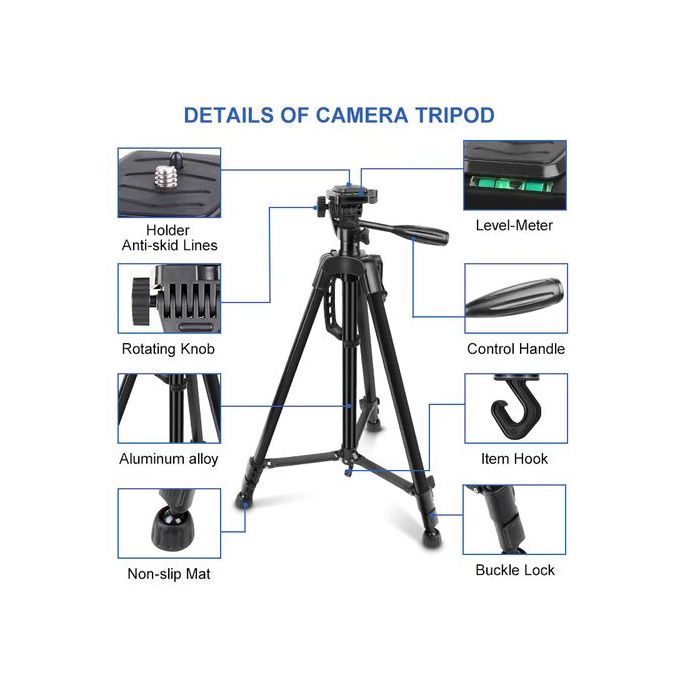 Heavy DutyTripod Stand For SLR Camera,Phone ,