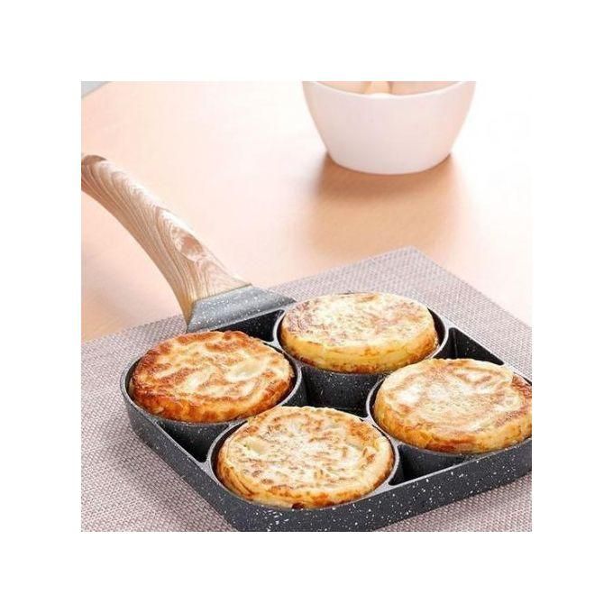 Pan High Quality Heavy Granite Non-stick 4 Slot Pancake/egg