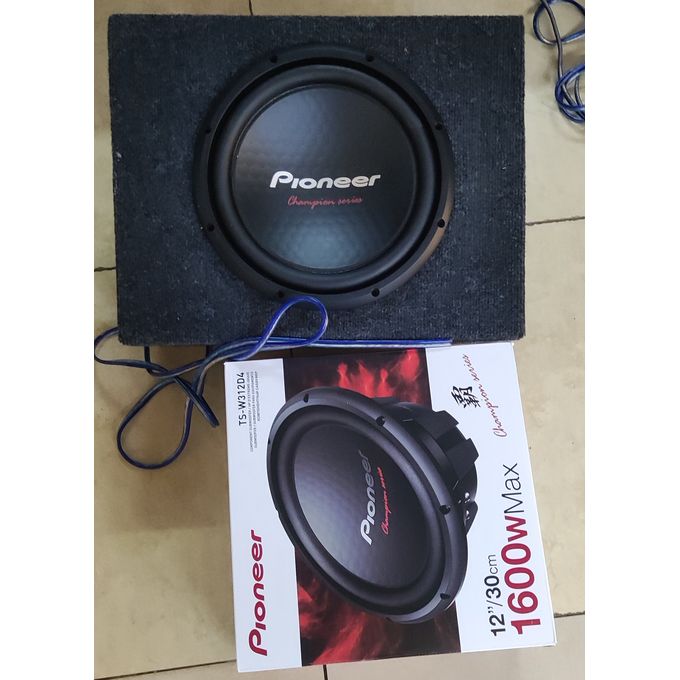 Pioneer 1600 WTT DUAL 4-OHM VOICE COIL 12-INCH SUBWOOFER + FREE CABINET