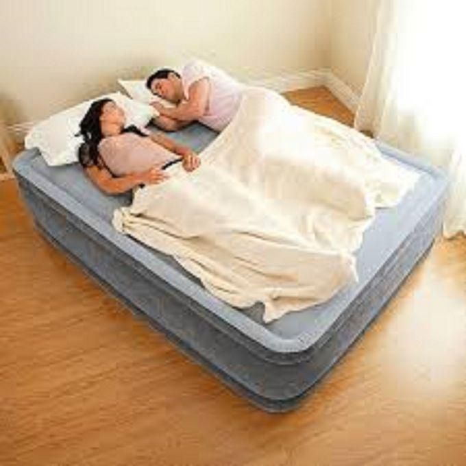 Intex Super Comfy Airbed Mattress With Inbuilt Electric Pump -5X6
