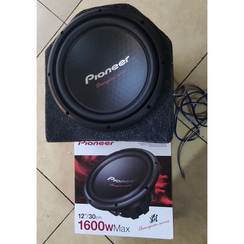 Pioneer 12-INCH 1600 WATTS MAX DUAL 4-OHM VOICE COIL CAR SUBWOOFER + FREE CABINET