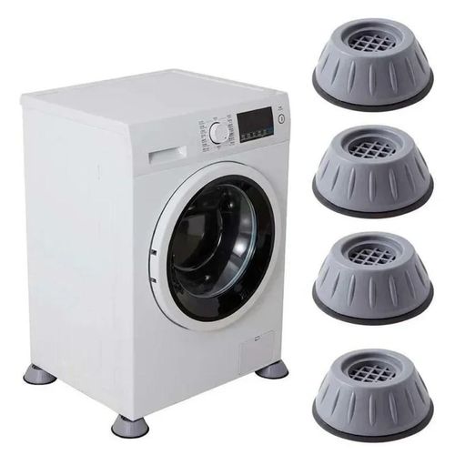 4Pcs Anti Vibration Feet Pads Rubber Legs Slipstop Silent Skid Raiser Mat Washing Machine Support Dampers Stand Furniture