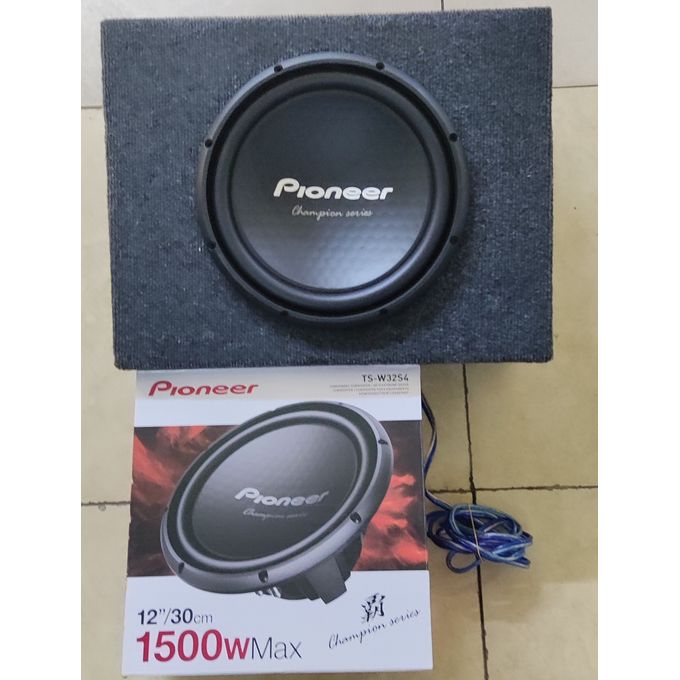 Pioneer "12 /1500W BASS SPEAKER Champion Series Double Coil Subwoofer + Free Cabinet