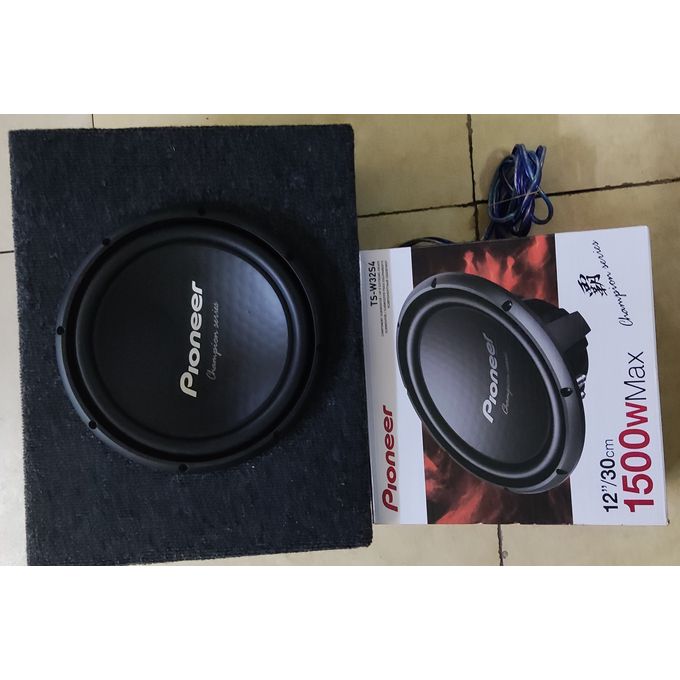 Pioneer "12 /1500W BASS SPEAKER Champion Series Double Coil Subwoofer + Free Cabinet
