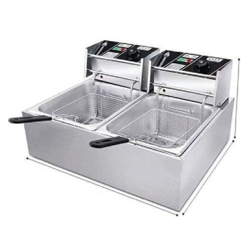 COMMERCIAL DOUBLE DEEP FRIER 6L+6L