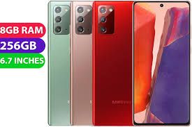 Samsung Galaxy Note 20 5G Smartphone, 256GB +8GB RAM ,6.7" Triple Camera 12 MP +64 MP + 12 MP , Excellent Condition (SPOTLESS),Sim Ejector Pin + FREE 45WTTS FAST CHARGER WITH QUALITY CABLE