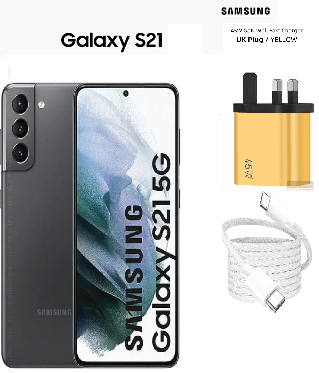 Galaxy S21 5G, 128GB +8GB,Battery 4000mAH, Excellent Condition (SPOTLESS),Sim Ejector Pin + FREE 45WTTS FAST CHARGER WITH QUALITY CABLE, Unlocked