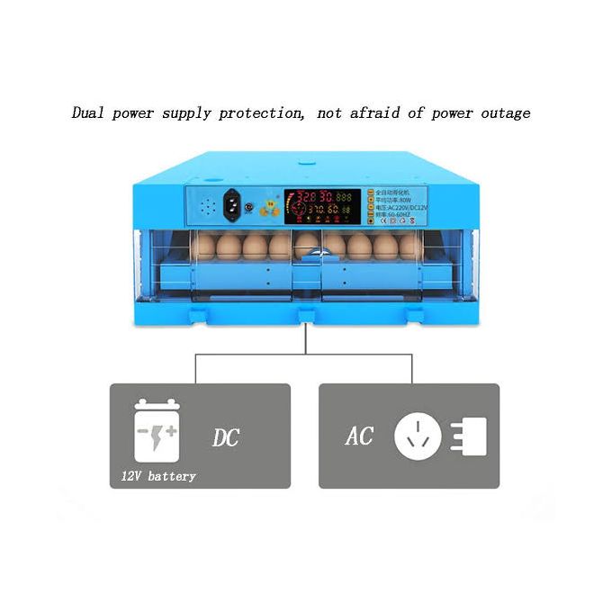 64-EGGS SOLAR AND ELECTRIC FULL AUTOMATIC INCUBATOR