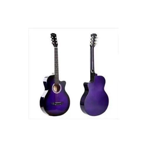 Acoustic Box Guitar - Medium Size 38 Inch- Purple.