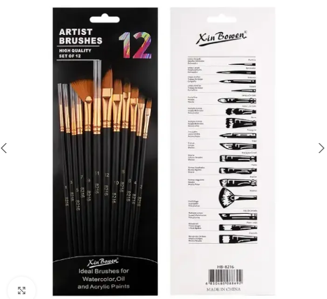 12pcs Paint Brush Set HB-8216