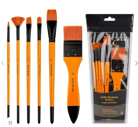 6pcs Paint Brush Set HB-2281
