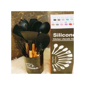 Silicone Heat Resistant Cooking Spoon Set