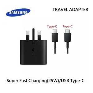 Samsung 25W Fast Charge USB Type C (USB-C) Power Adapter With Cable - Black