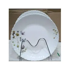 6 PCS Elegant Ceramic Dinner Plates Set – Classic White Porcelain Tableware – Durable, Stylish & Ideal for Everyday Dining, Hotels, Restaurants & Special Occasions