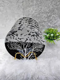 6PCS Modern Ceramic Dinner Plates Set – Elegant White & Bold Black for Stylish Dining – Durable, Microwave & Dishwasher Safe – Perfect for Home, Restaurants & Hotels in Kenya