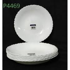 6 PCS Elegant Ceramic Dinner Plates Set – Classic 10.5” Porcelain Plates for Stylish, Durable & Everyday Dining – Perfect for Home, Restaurant, or Gift Use