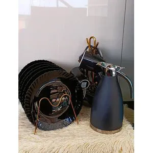 13 PCS Premium Ceramic Dinner Set with 2L Unbreakable Flask – Complete Dining Elegance with Plates, Mugs & Flask for Stylish Home, Restaurant & Gift Use