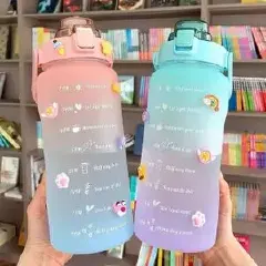 3 in 1 Motivational Water Bottle – Leakproof 1L BPA-Free Hydration Tracker with Time Marker, Fruit Infuser & Straw – Perfect for Fitness, Office, Travel & Everyday Wellness