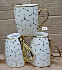 6 PCS Ceramic Mug Set – Stylish Everyday Mugs for Tea & Coffee | Durable, Elegant, and Perfect for Home, Office, or Gifting Occasions