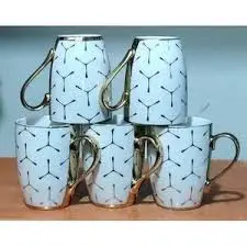 6 PCS Ceramic Mug Set – Stylish Everyday Mugs for Tea & Coffee | Durable, Elegant, and Perfect for Home, Office, or Gifting Occasions