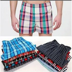 Men’s Classic Cotton Boxer Shorts – Ultra-Soft, Breathable & Stylish Plaid Underwear with Elastic Waistband for Maximum Comfort & All-Day Freshness
