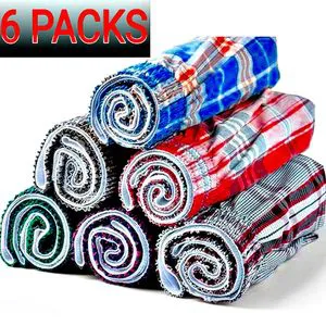 6-Pack Men’s Cotton Boxer Shorts – Comfortable, Breathable & Stylish Underwear for Everyday Wear, Lounging & Sleep