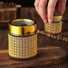 Gold Stainless Steel Sugar Dish with Lid – Elegant, Rust-Proof & Stylish Sugar Bowl for Tea, Coffee & Kitchen Décor – Perfect for Home, Café, or Hotel Use