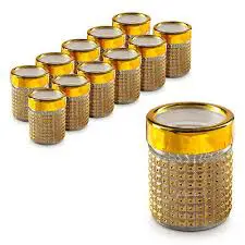 Gold Stainless Steel Sugar Dish with Lid – Elegant, Rust-Proof & Stylish Sugar Bowl for Tea, Coffee & Kitchen Décor – Perfect for Home, Café, or Hotel Use