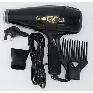 Ceriotti Super GEK 3000 Blow Dry Hair Dryer – Black | Professional Power & Sleek Precision for All Hair Types