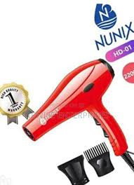 Nunix Professional Commercial & Home Hair Blow Dryer – Powerful & Fast Drying | Salon-Grade Styling for Home & Business Use