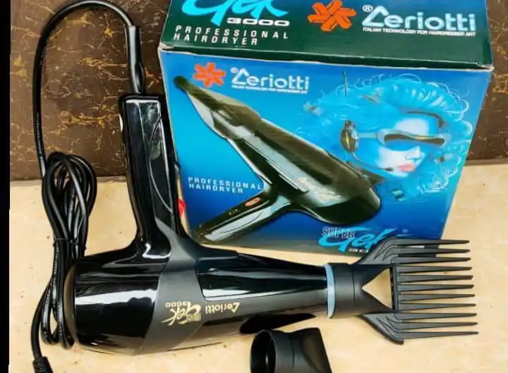 Ceriotti Gek 3000 Professional Hair Dryer – Powerful, Lightweight & Precision Engineered Blow Dryer for Salon-Quality Styling at Home or in the Studio