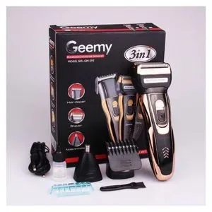 Geemy Professional Balding & Hair Cut Machine – BONUS 4-Way Extension + FREE 3-in-1 Smoother Grooming Kit for Precision & Convenience
