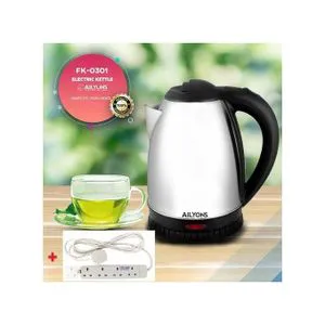EuroChef Stainless Steel Electric Kettle with Automatic Shut-Off – 2.0L, 1500W Rapid Boiling, Durable & Safe for Every Modern Kitchen