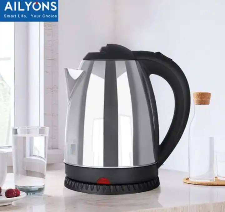 1.8L Electric Kettle – Fast Boil, Auto Shut-Off & Energy Efficient Stainless Steel Design for Home, Office & Hostel Use ☕⚡
