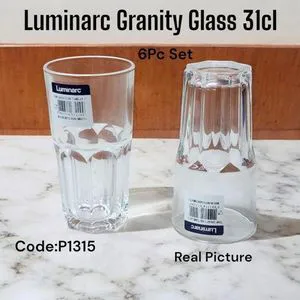 12PCS Granity Tumbler Water Glasses Set – Premium Clear Glassware with Thick Base for Water, Juice, Cocktails & Beverages – Durable, Stylish, Perfect for Home & Bar Use in Kenya