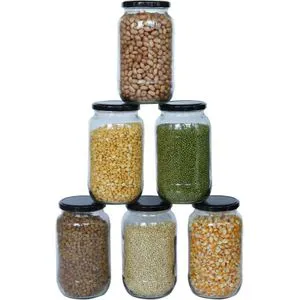 5pcs 500ml Milly Premium Glass Jar Set – Airtight, Elegant & Durable Storage Solution for Spices, Snacks, Tea, Coffee & More | Ideal for Kenyan Homes & Organized Living