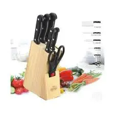 Rashnik 7-Piece Kitchen Knife Set – Professional-Grade Blades with Ergonomic Handles for Precise, Effortless Cutting & Long-Lasting Sharpness 🔪✨