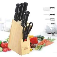 Rashnik 7-Piece Kitchen Knife Set – Professional-Grade Blades with Ergonomic Handles for Precise, Effortless Cutting & Long-Lasting Sharpness 🔪✨