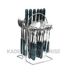 24PCS Stainless Steel Cutlery Set – Sleek, Durable, Rustproof Flatware for Daily Dining, Events, Airbnb & Gifting in Kenya