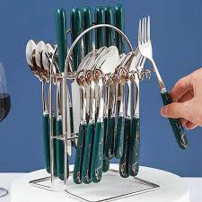 24PCS Stainless Steel Cutlery Set – Sleek, Durable, Rustproof Flatware for Daily Dining, Events, Airbnb & Gifting in Kenya