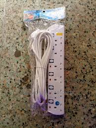 4-Way Electric Socket Extension Cable – Safe, Durable & Efficient Power Strip with Surge Protection and Individual Switches for Home & Office Use in Kenya