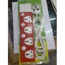 4-Way Electric Socket Extension Cable – Safe, Durable & Efficient Power Strip with Surge Protection and Individual Switches for Home & Office Use in Kenya