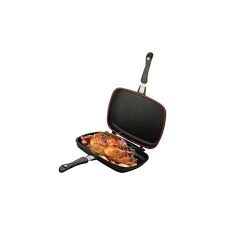 Double-Sided Non-Stick Grill Pan – Flip Design for Effortless, Oil-Free Cooking | Ideal for Meat, Fish, Pancakes & More – Perfect for Kenyan Kitchens