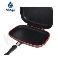 Double-Sided Non-Stick Grill Pan – Flip Design for Effortless, Oil-Free Cooking | Ideal for Meat, Fish, Pancakes & More – Perfect for Kenyan Kitchens
