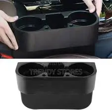 Universal Car Seat Gap Storage Organizer with Dual Cup Holders – Declutter & Upgrade Your Ride | Smart, Stylish Storage Solution for Every Kenyan Driver
